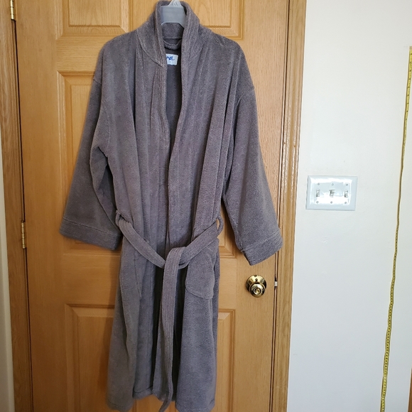 MyPillow Mens Cozy Gray Size L Bathrobe - Picture 1 of 7